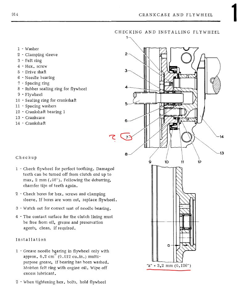 pilot bearing diagram